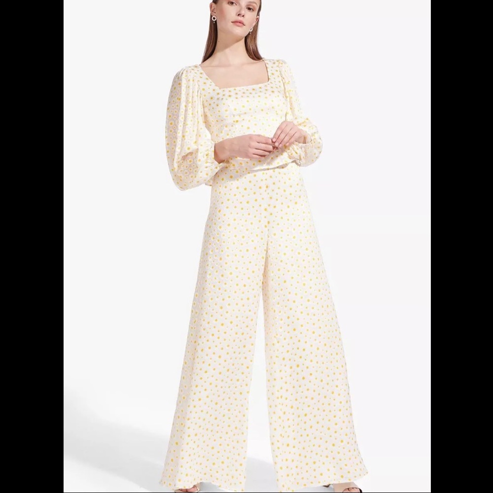 NWT - STAUD White Yellow Daisy Set - 2 pieces